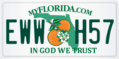 FL license plate EWWH57