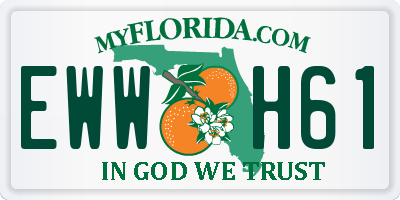 FL license plate EWWH61