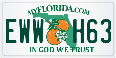 FL license plate EWWH63