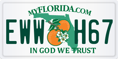 FL license plate EWWH67