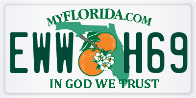 FL license plate EWWH69