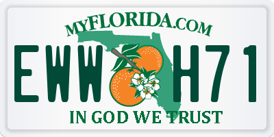 FL license plate EWWH71