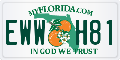 FL license plate EWWH81