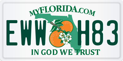 FL license plate EWWH83