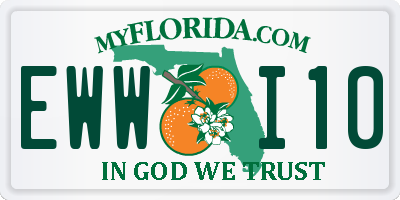 FL license plate EWWI10