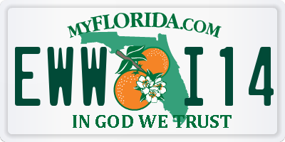 FL license plate EWWI14