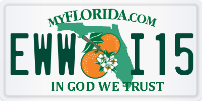 FL license plate EWWI15