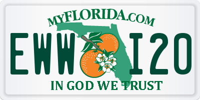 FL license plate EWWI20