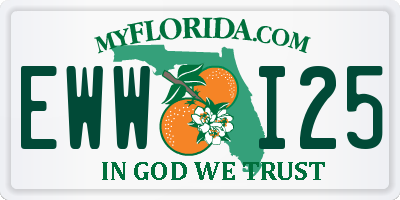 FL license plate EWWI25