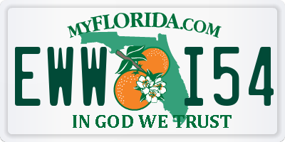 FL license plate EWWI54