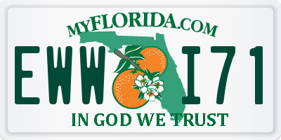 FL license plate EWWI71