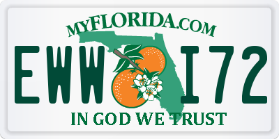 FL license plate EWWI72