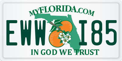 FL license plate EWWI85