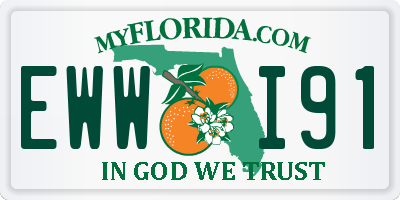 FL license plate EWWI91