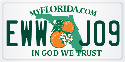 FL license plate EWWJ09