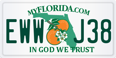 FL license plate EWWJ38