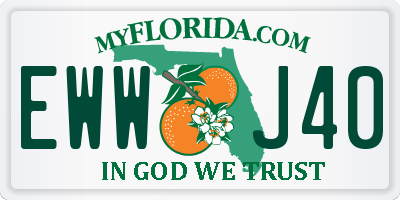 FL license plate EWWJ40