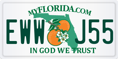 FL license plate EWWJ55