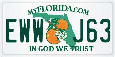 FL license plate EWWJ63