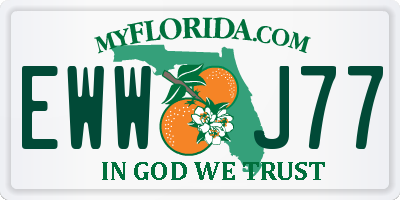 FL license plate EWWJ77