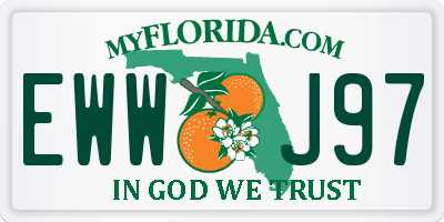 FL license plate EWWJ97
