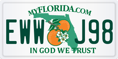 FL license plate EWWJ98