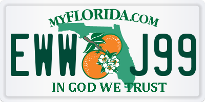 FL license plate EWWJ99