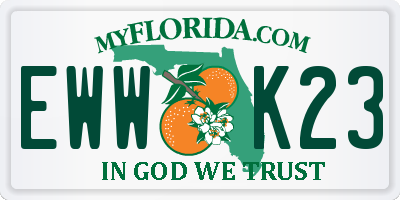 FL license plate EWWK23