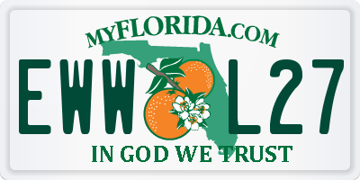 FL license plate EWWL27