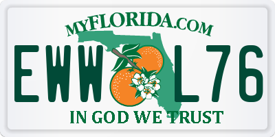 FL license plate EWWL76
