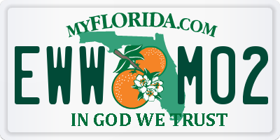 FL license plate EWWM02