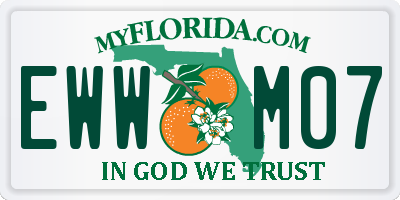 FL license plate EWWM07