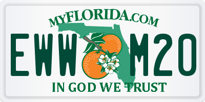 FL license plate EWWM20