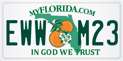 FL license plate EWWM23
