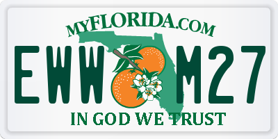 FL license plate EWWM27