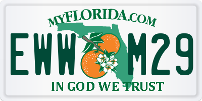 FL license plate EWWM29