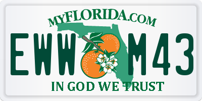 FL license plate EWWM43