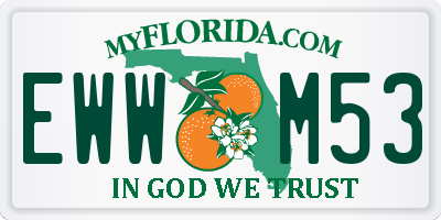 FL license plate EWWM53