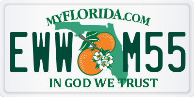 FL license plate EWWM55