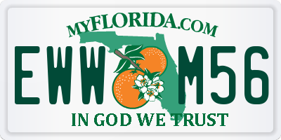 FL license plate EWWM56