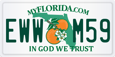 FL license plate EWWM59