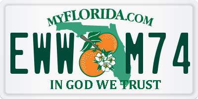 FL license plate EWWM74
