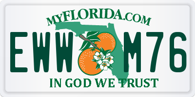 FL license plate EWWM76