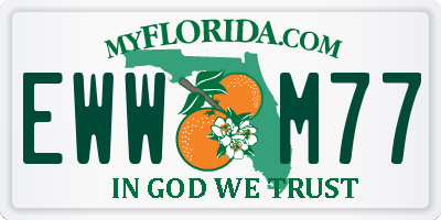 FL license plate EWWM77