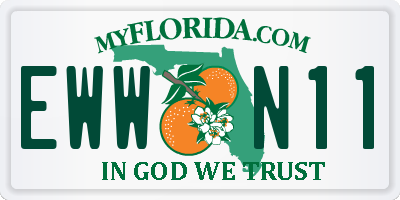 FL license plate EWWN11