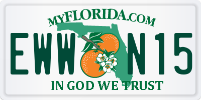 FL license plate EWWN15