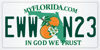 FL license plate EWWN23