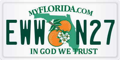 FL license plate EWWN27