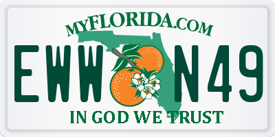 FL license plate EWWN49