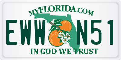 FL license plate EWWN51